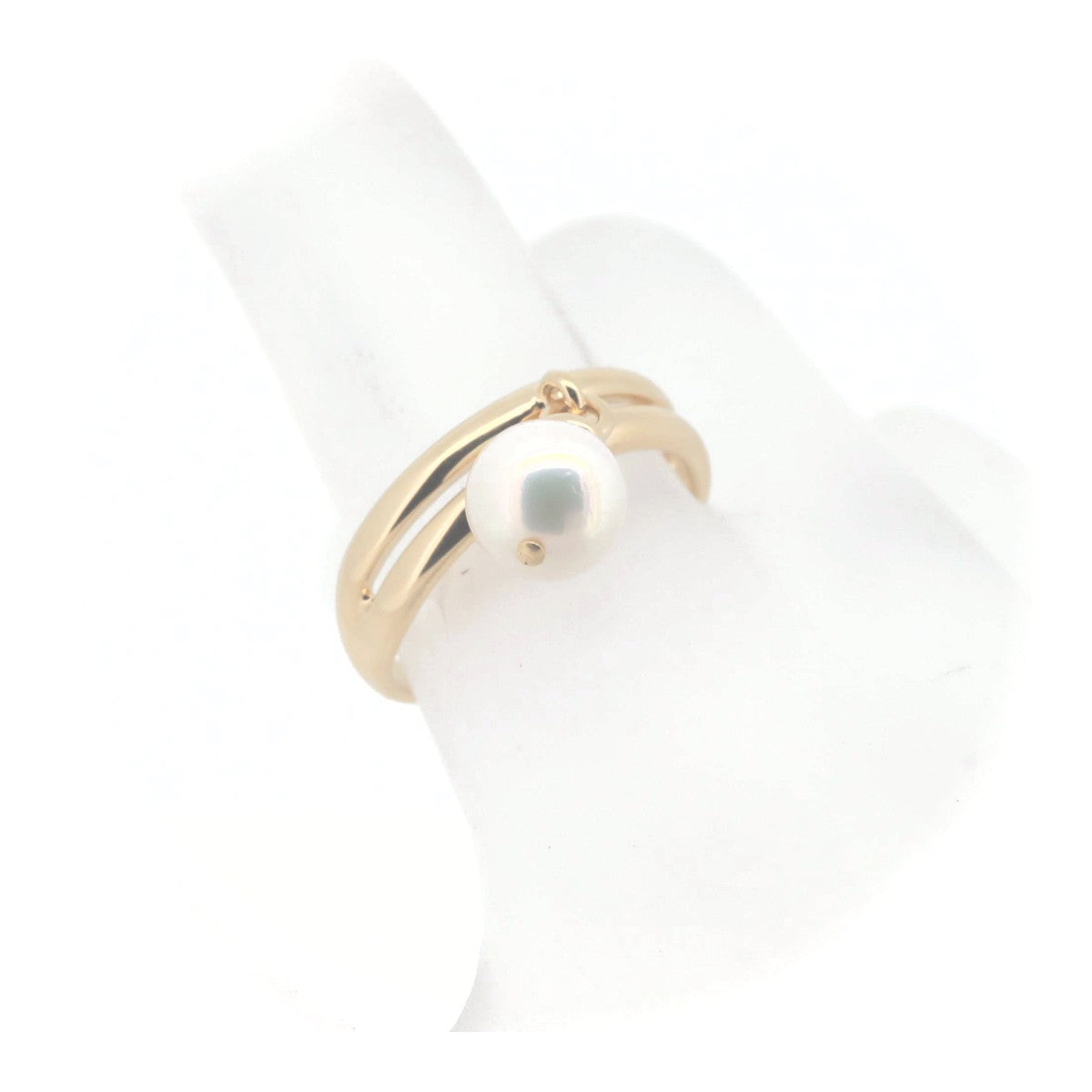 Tasaki K18YG Yellow Gold Pearl Ring Size 12