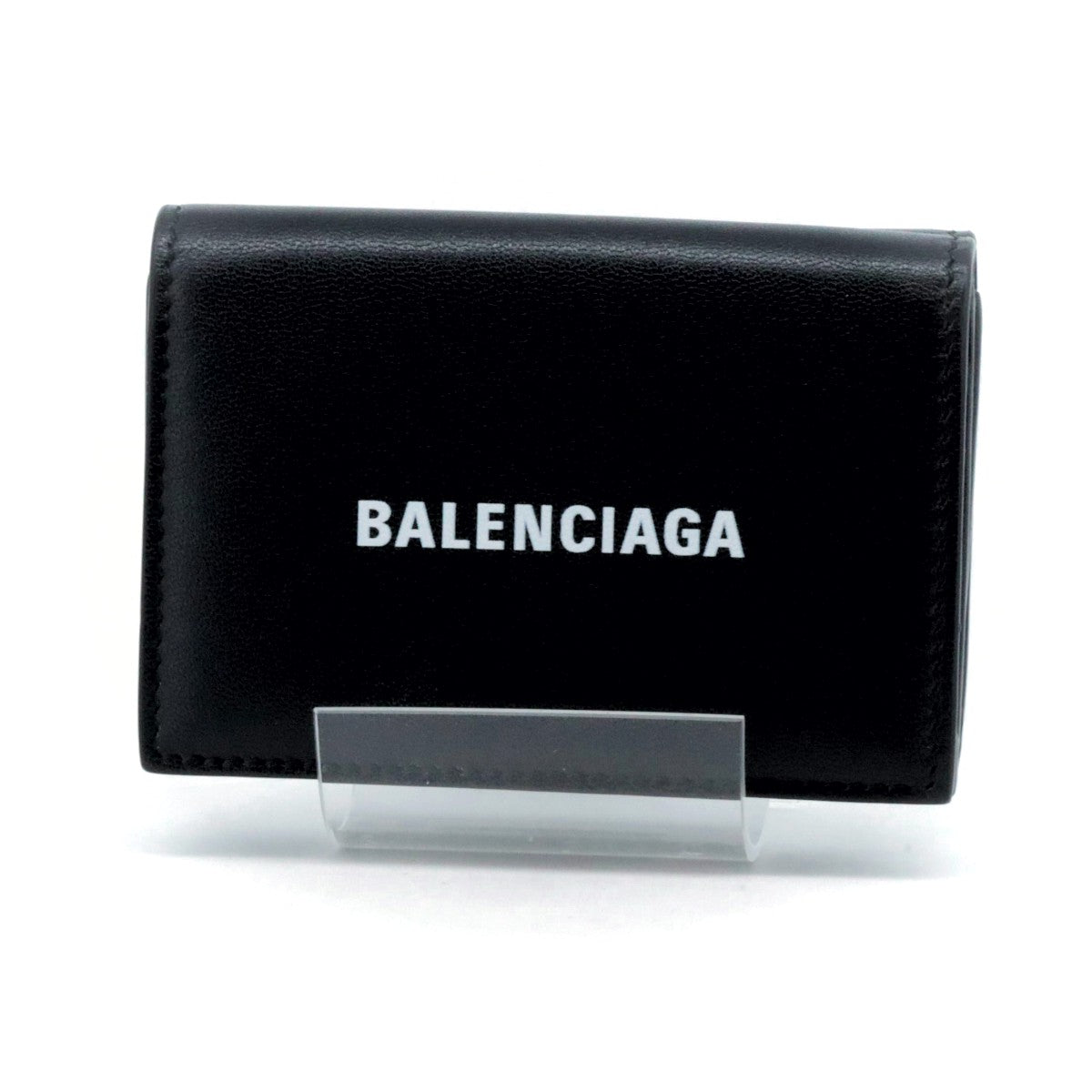 Balenciaga Leather Compact Wallet 594312 in Great Condition