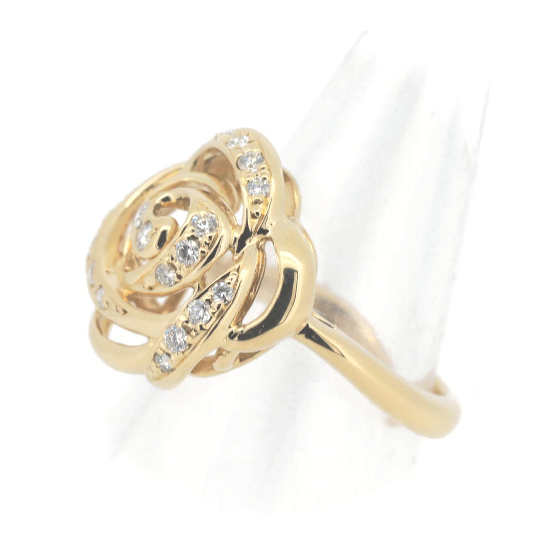 Tasaki Diamond Ring 0.22ct K18YG Size 10