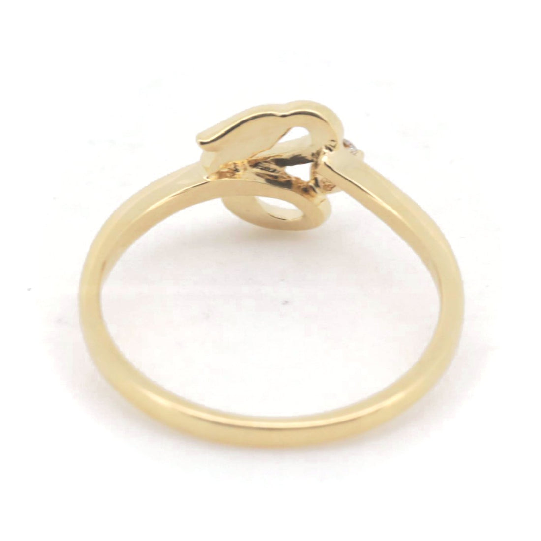 Mikimoto Diamond Ring K18YG Yellow Gold in Great Condition