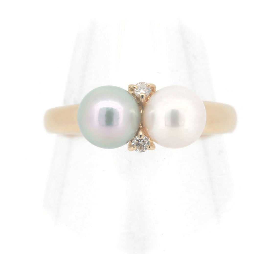 Celine K18YG Pearl Ring 12.5 Size in Great Condition