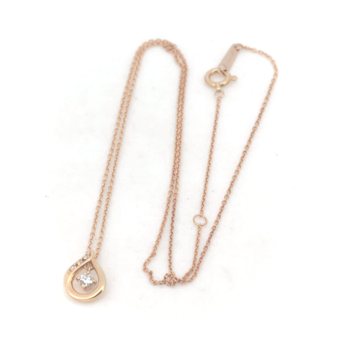 K18PG Pink Gold Diamond Necklace