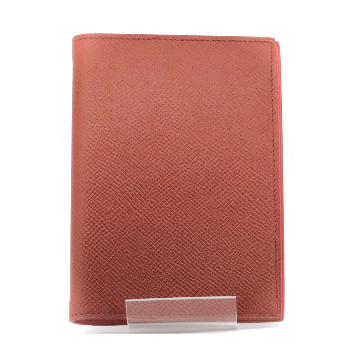 Hermes Leather Notebook Cover Orange in Great Condition