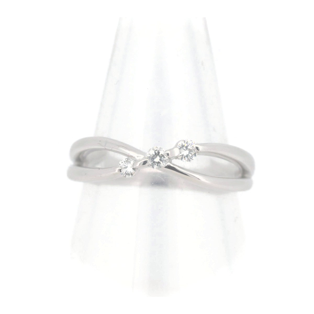 Tasaki Diamond Ring 0.12CT K18WG 11