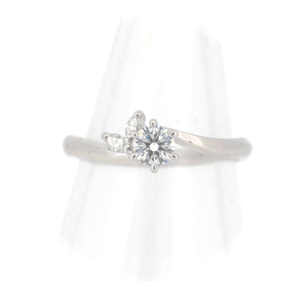 Niwaka Diamond Ring PT950 Platinum 0.27CT