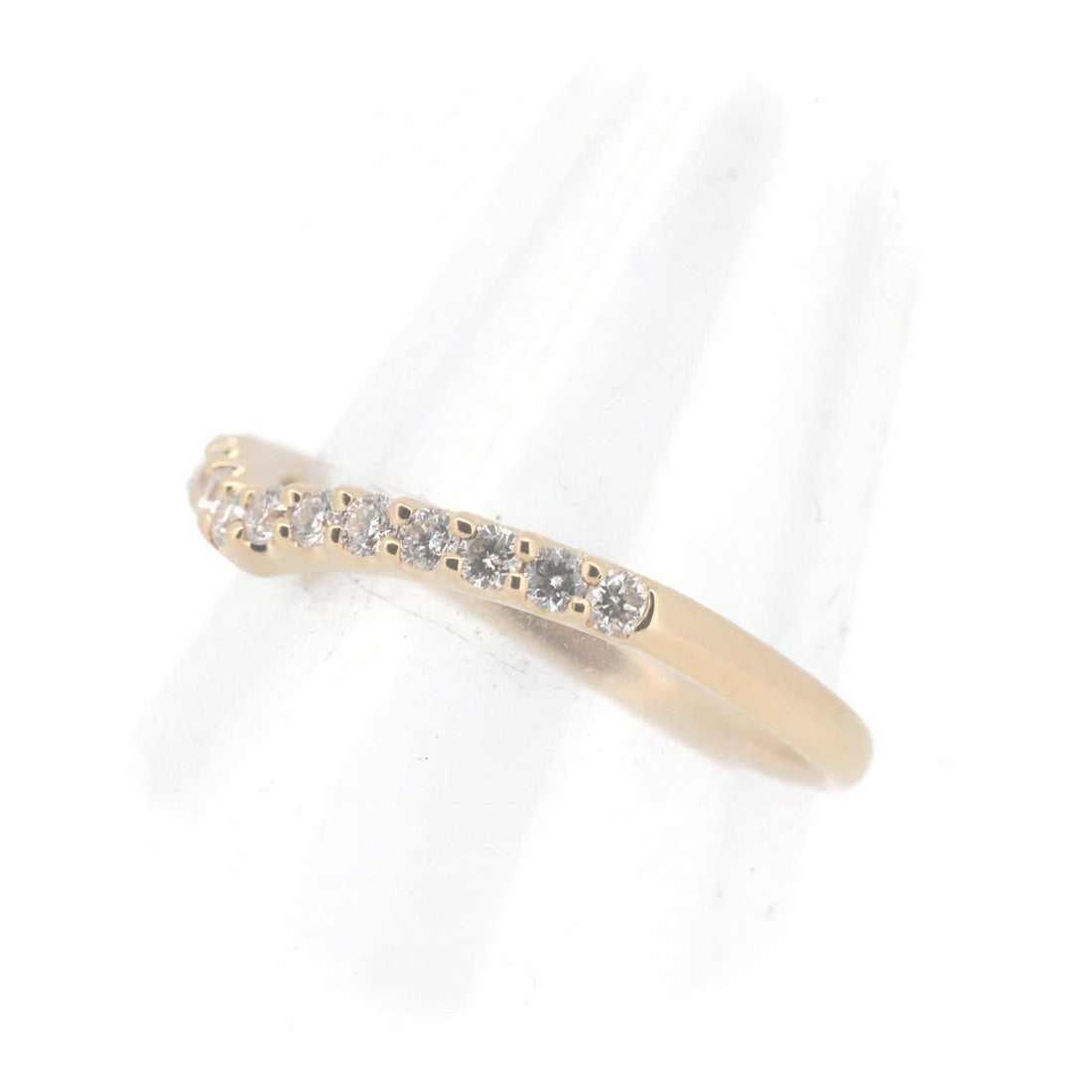 Pre-owned Vendome Aoyama Diamond Ring 0.24CT K18YG 9号 in Great Condition