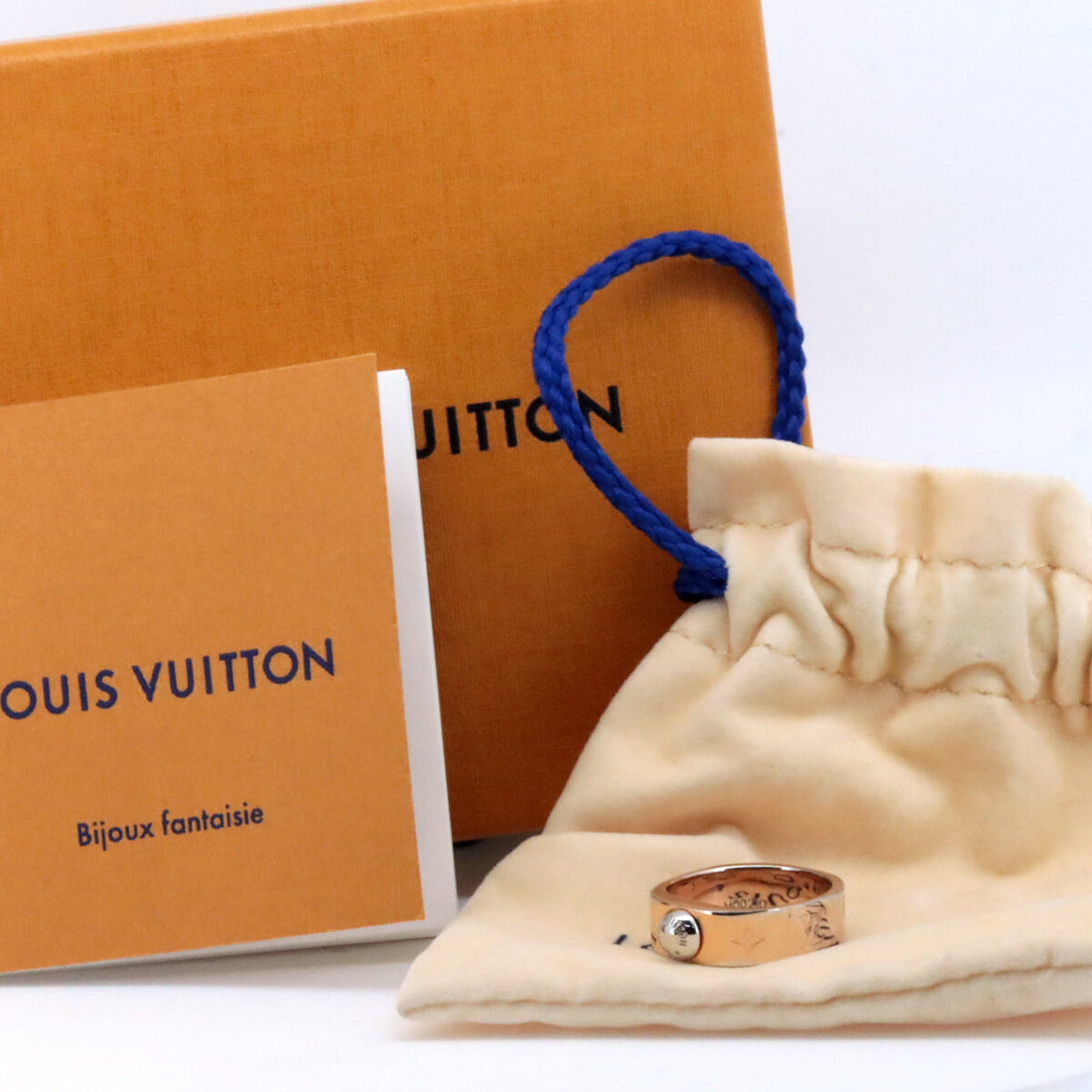 Louis Vuitton Nanogram Ring M00210 Size 9.5