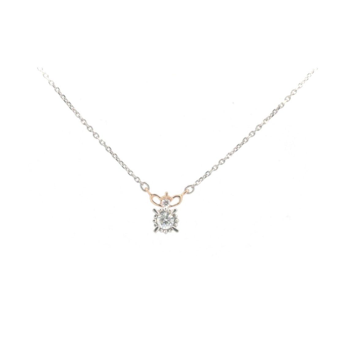 Odysseus 4°C Diamond Necklace K18YG/PT850 Yellow Gold/Platinum in Great Condition