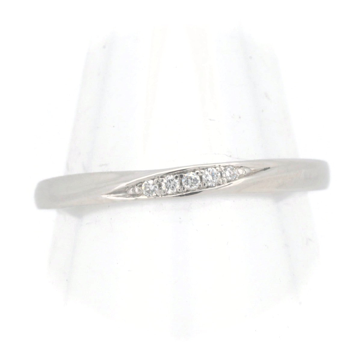 Pre-owned 4℃ Diamond Ring PT950 Platinum Size 10.5 in Great Condition