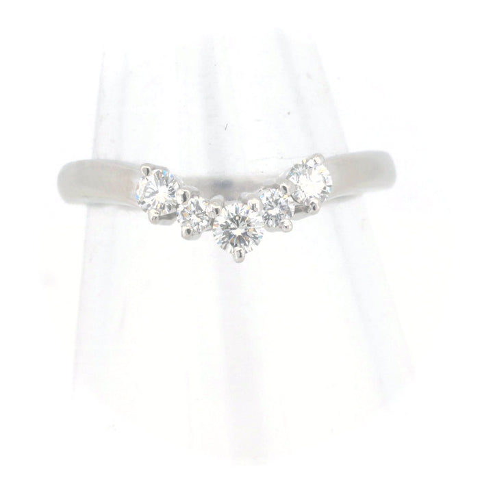 Mikimoto PT950 Diamond Ring 13.5 Platinum in Great Condition