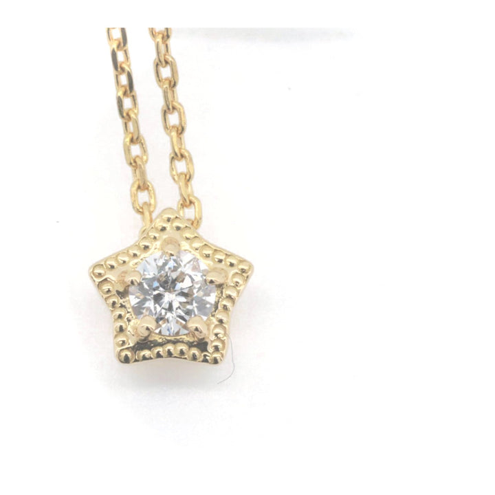 Veretta Ottava Diamond Necklace 0.085ct 0.01ct K18 Yellow Gold in Great Condition