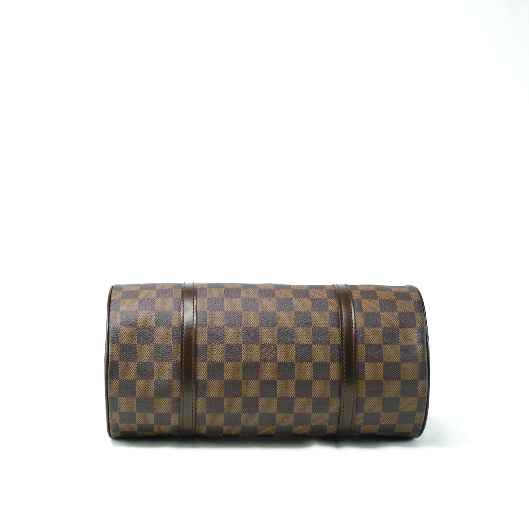 Louis Vuitton Damier Ebene Papillon 30 with Pouch Canvas Handbag in Great Condition