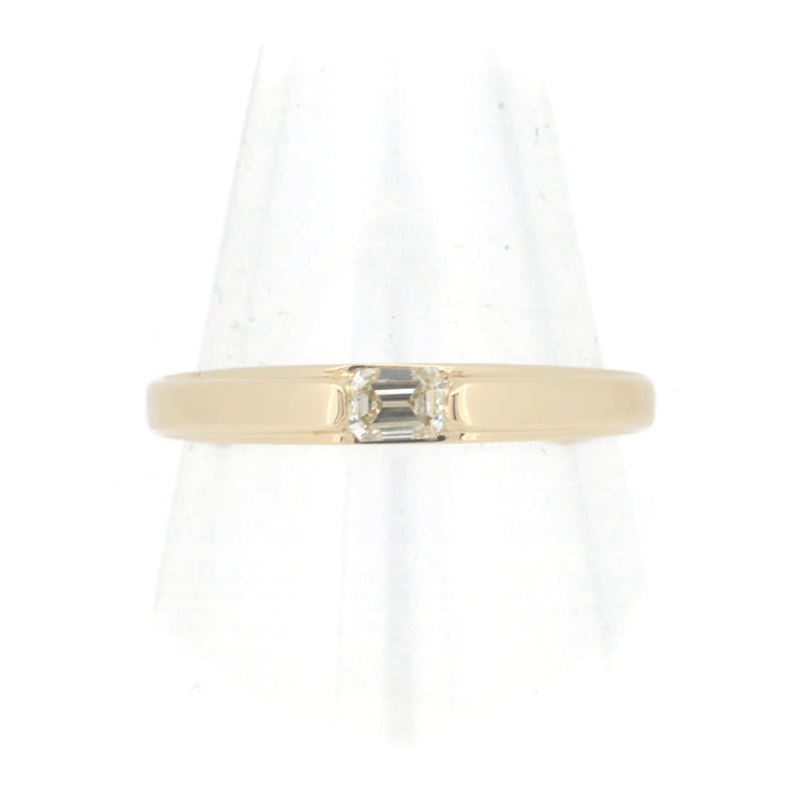 Pre-owned GSTV Diamond Ring 0.23ct K18 Yellow Gold Size 15 in Great Condition