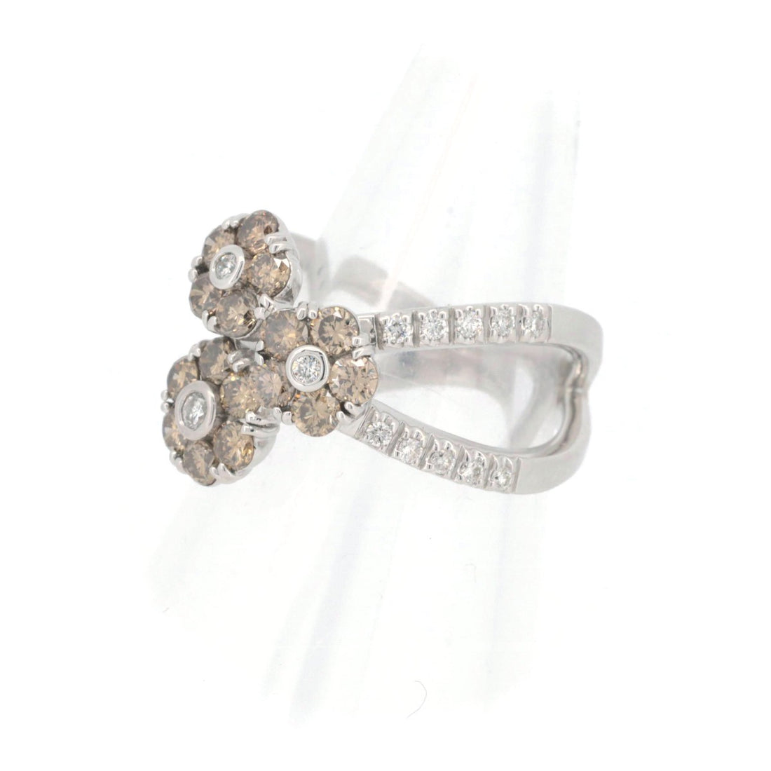 Ponte Vecchio Diamond Ring 1.10ct K18WG 11号