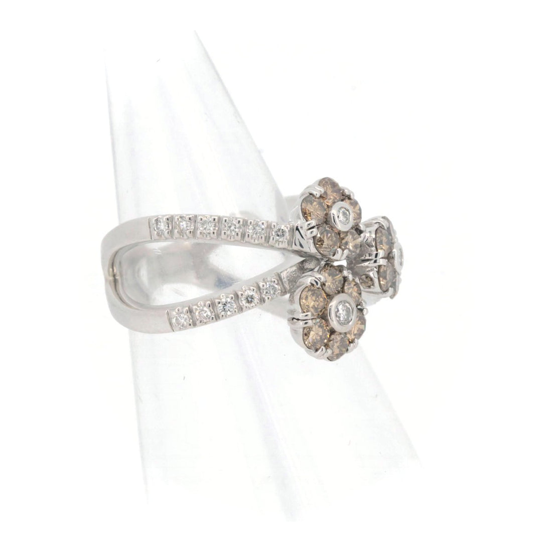 Ponte Vecchio Diamond Ring 1.10ct K18WG 11号