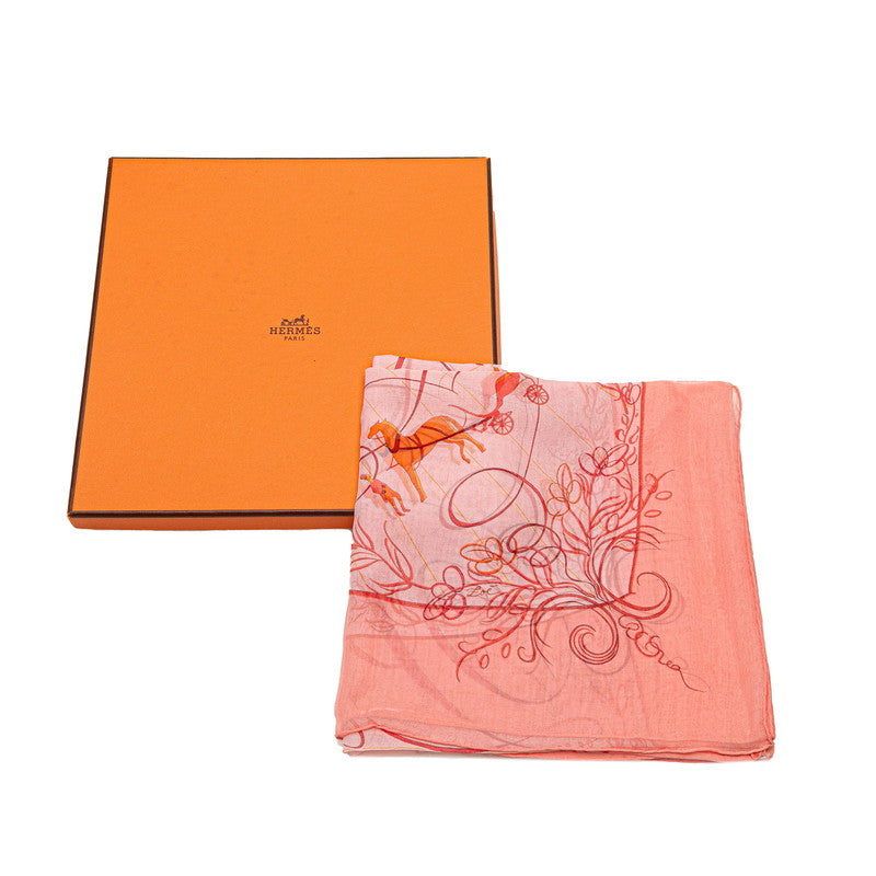 Hermes Silk Scarf Effluves Pink