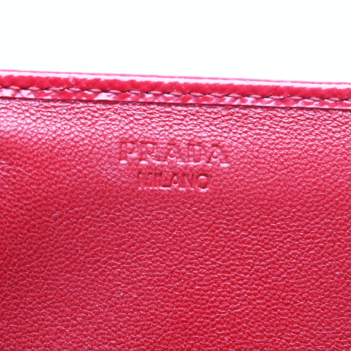 Prada Saffiano Leather Flap Wallet Leather Long Wallet in Very Good Condition