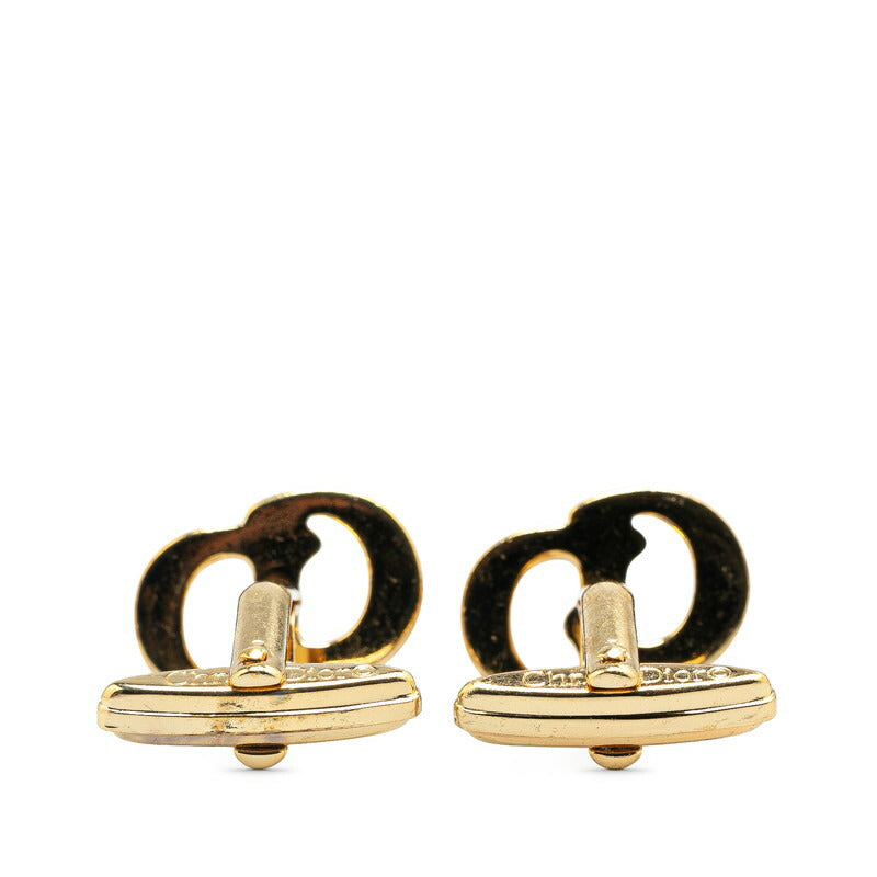 Dior Gold Plated CD Logo Cufflinks