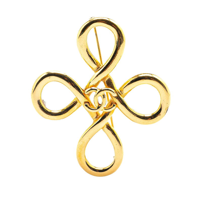 Chanel Coco Mark Cross Brooch Gold