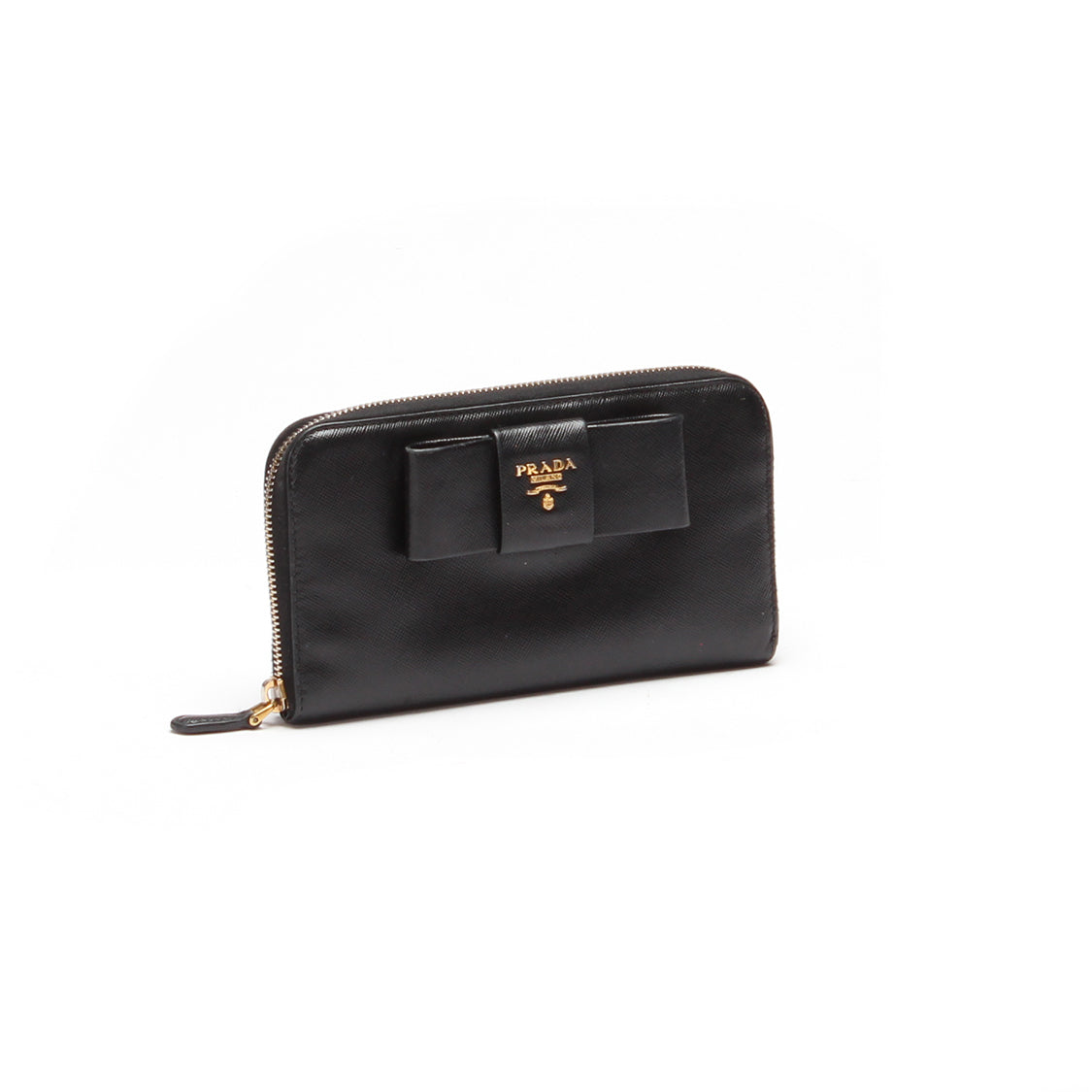 Saffiano Bow Zippy Wallet