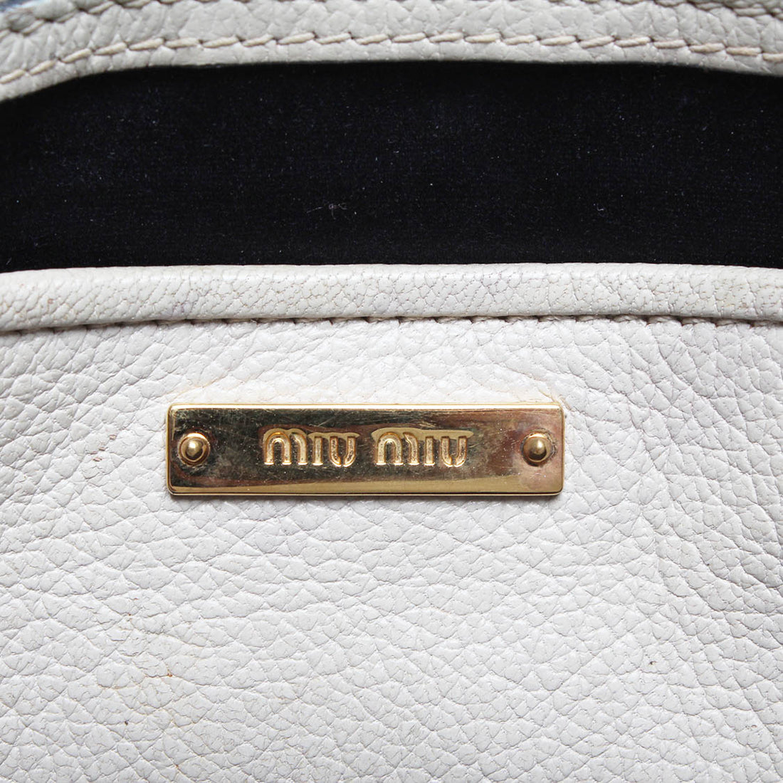 Miu Miu Leather Shoulder Bag Leather Shoulder Bag in Great Condition