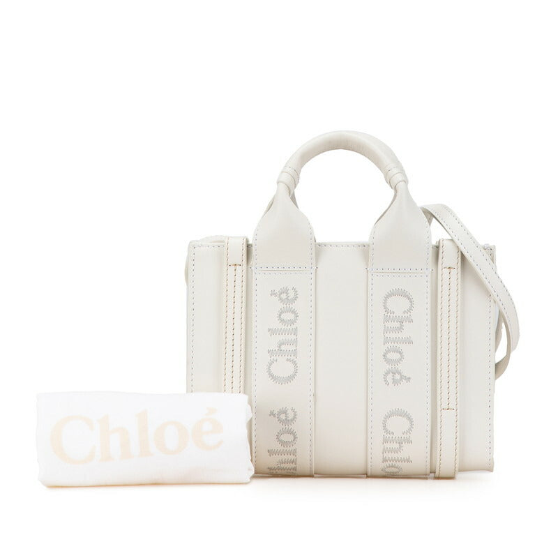 Chloe Woody Mini Leather 2WAY Handbag