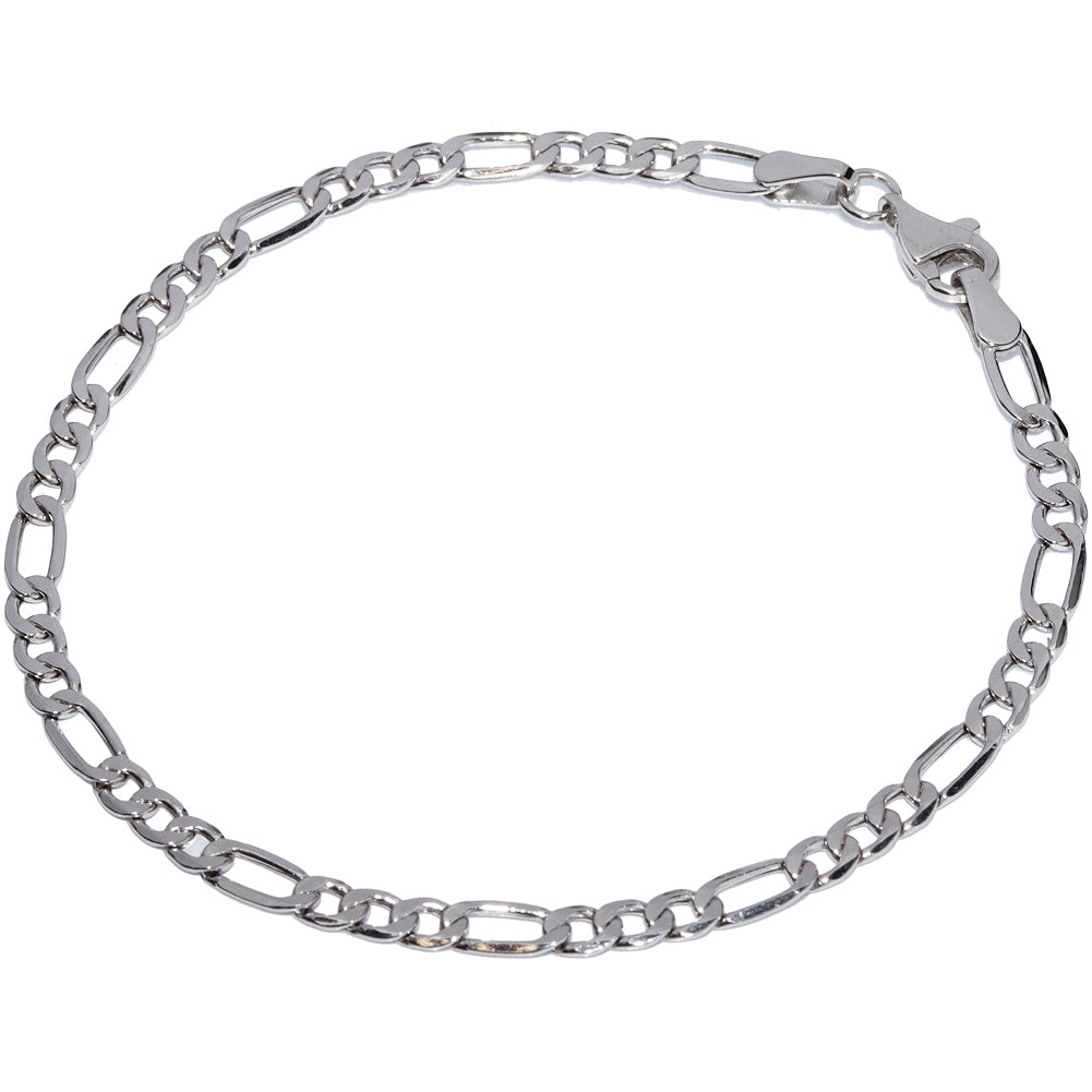 K18WG White Gold Chain Bracelet in Pristine Condition