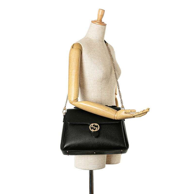 Gucci Interlocking G Leather 2WAY Handbag