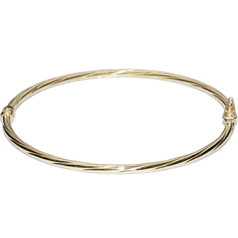 K18YG Yellow Gold Bracelet Bangle in Pristine Condition