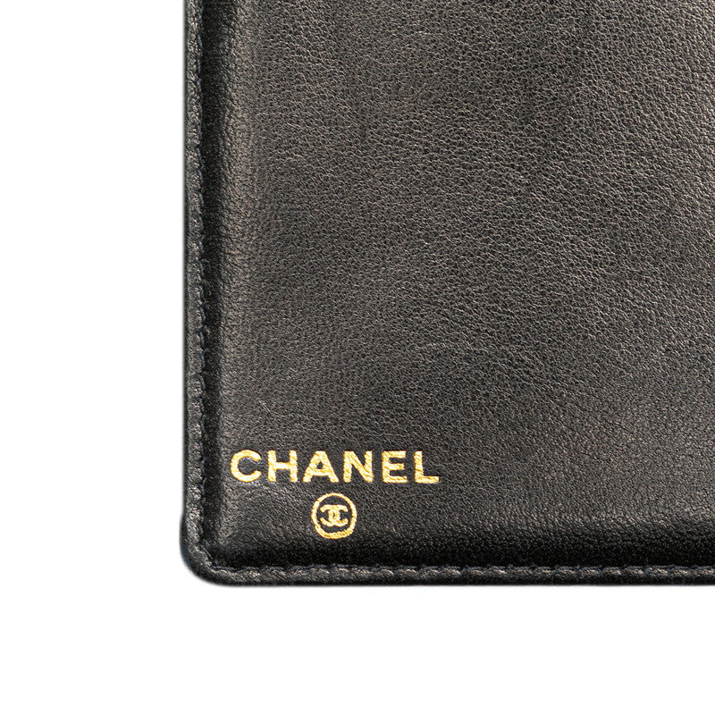 Chanel Caviar Skin Coco Mark Long Wallet A13498