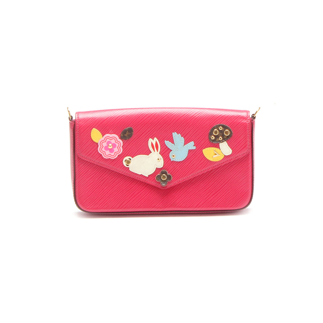 Louis Vuitton Pochette Felicie Monogram Lovely Birds Rose