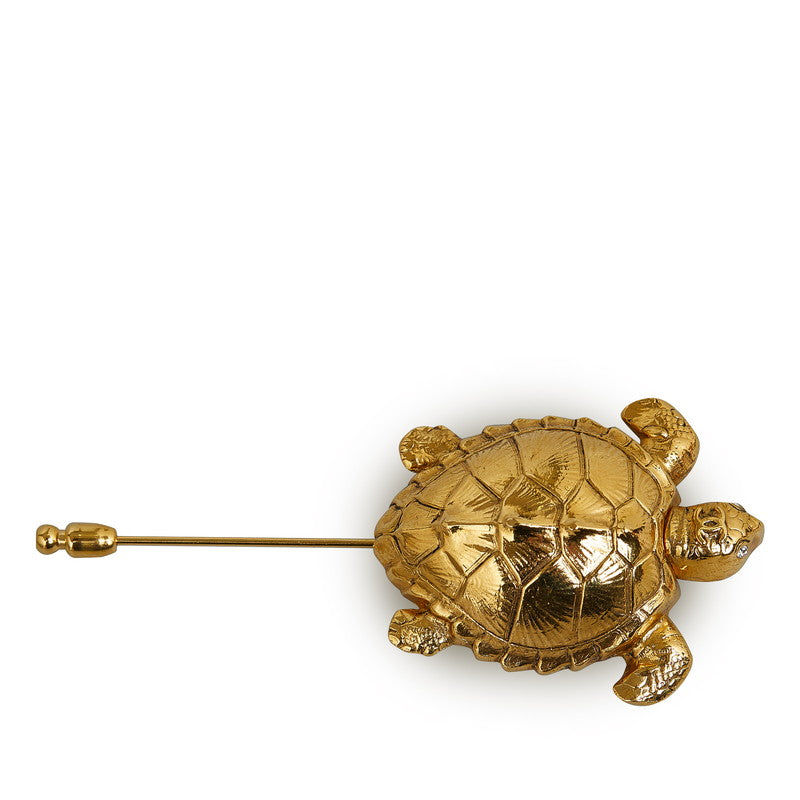 Chanel Gold Plated Turtle Brooch