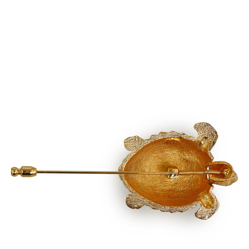 Chanel Gold Plated Turtle Brooch