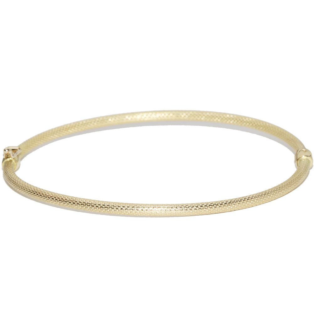 K18YG Yellow Gold Bracelet Bangle in Pristine Condition