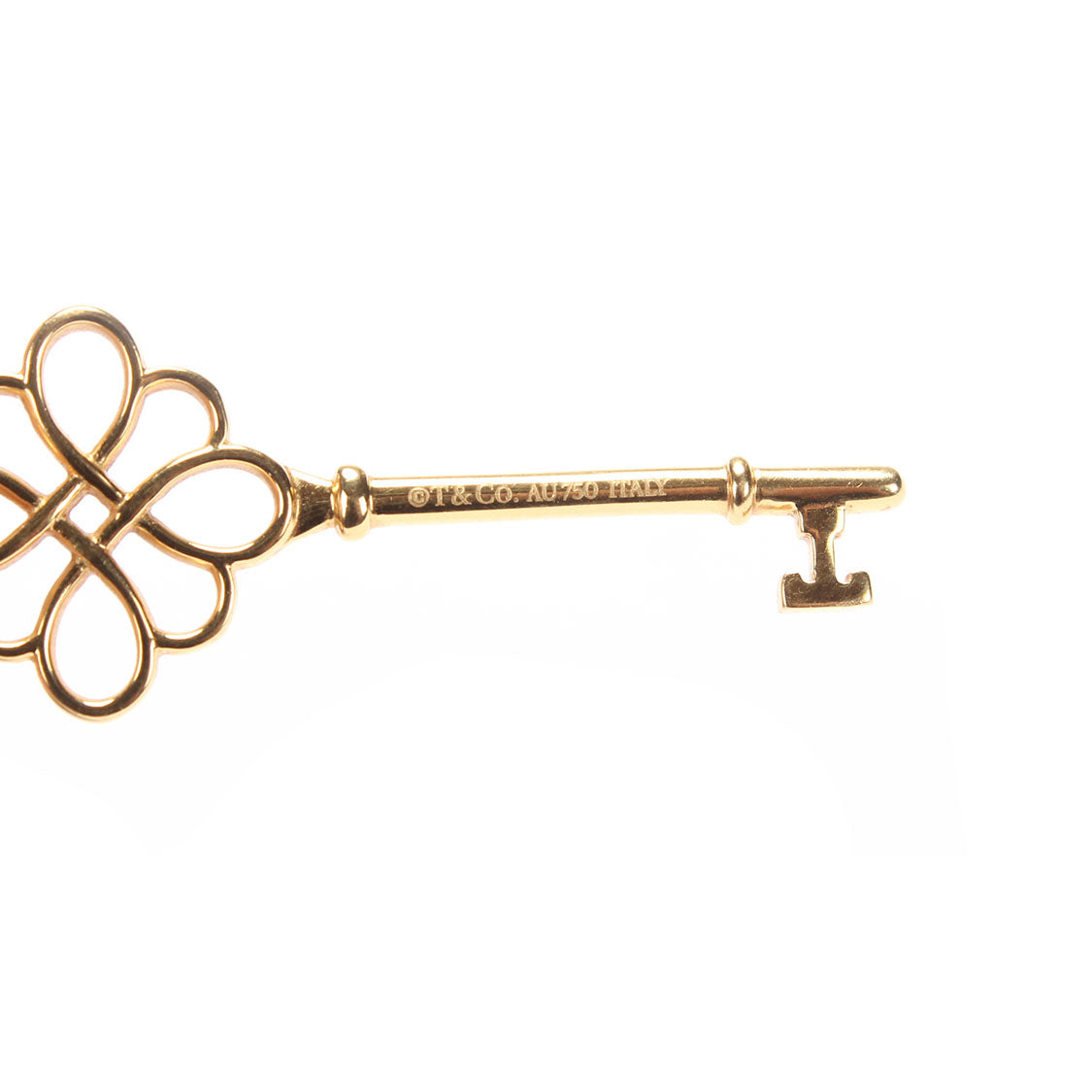 18k Gold Key Pendant