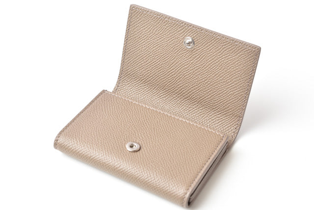 Balenciaga Leather Card Case/Coin Case Light Brown