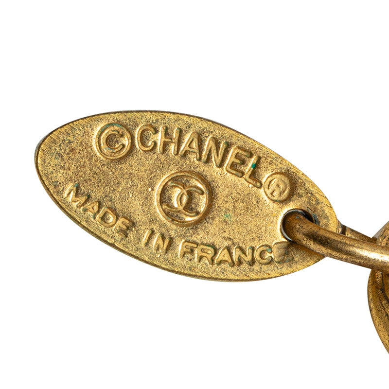 Chanel Logo Gold Necklace