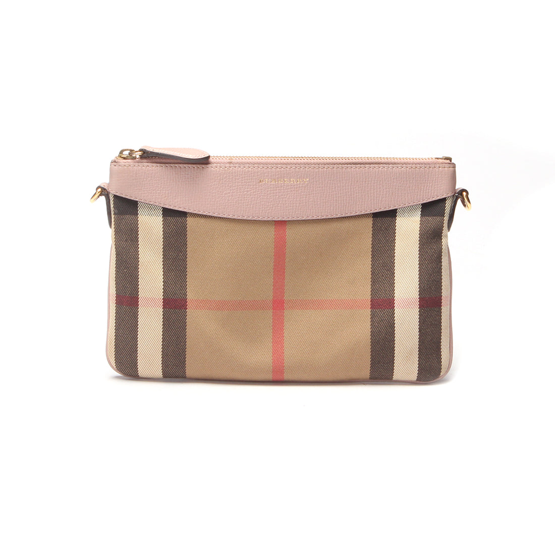 Burberry House Check Canvas Peyton Crossbody Bag Canvas Crossbody Bag in Very Good Condition