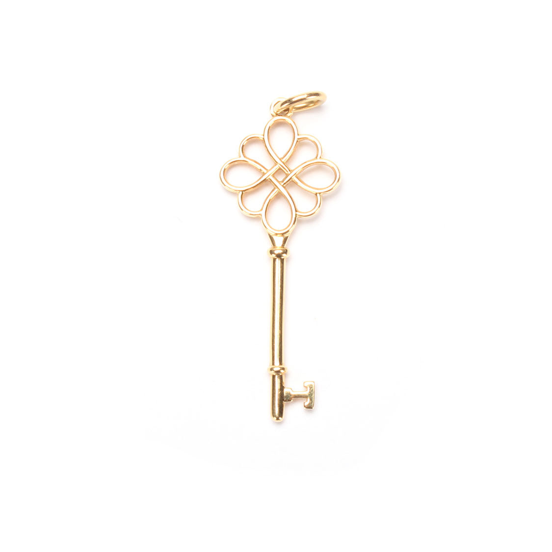 18k Gold Key Pendant