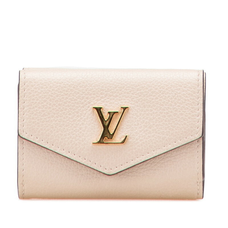 Louis Vuitton Portefeuille Lockmini Leather Trifold Wallet