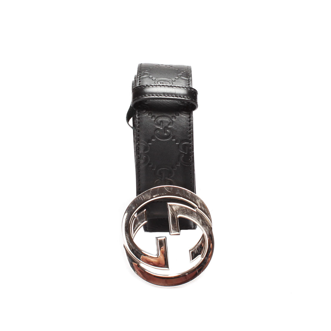 Guccissima Leather Signature Belt 411924