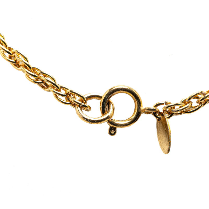 Chanel Coco Mark Round Necklace Gold