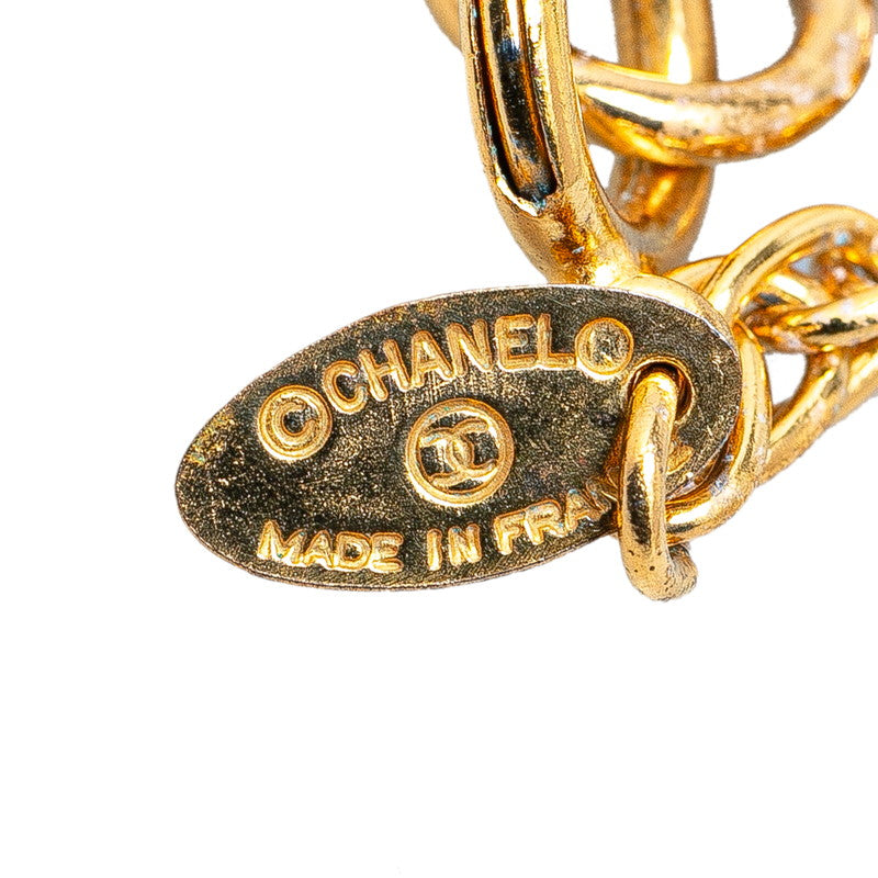 Chanel Coco Mark Round Necklace Gold