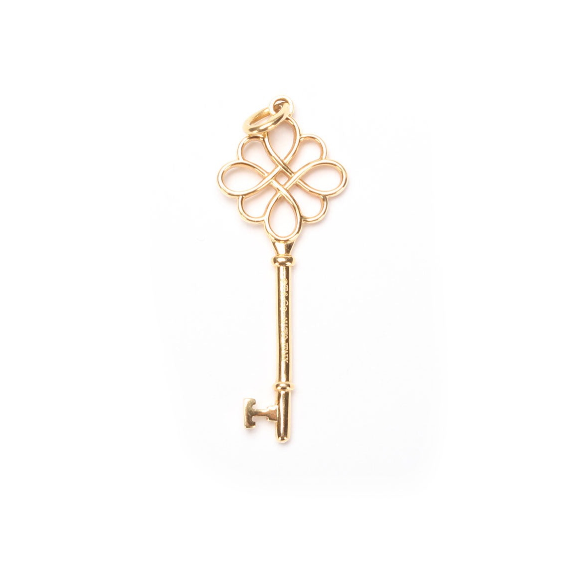 18k Gold Key Pendant