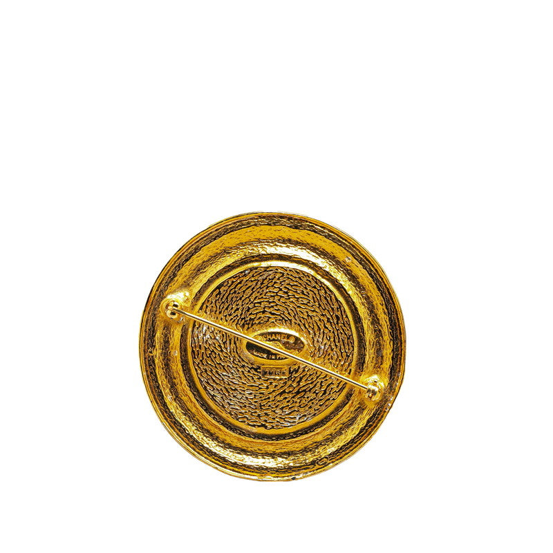 Chanel Cambon Gold Plated Brooch