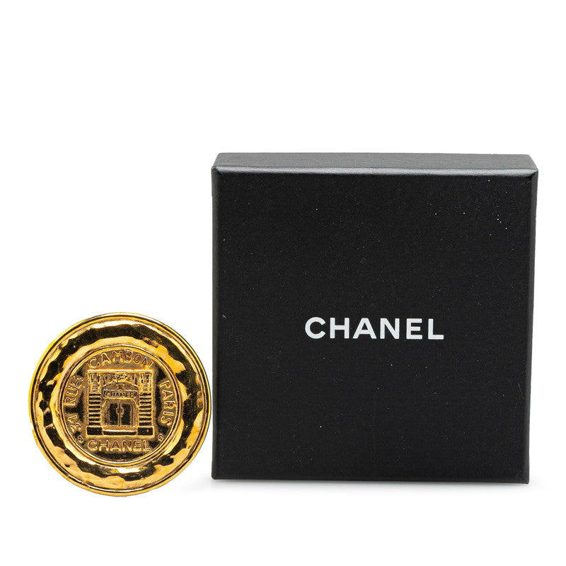 Chanel Cambon Gold Plated Brooch