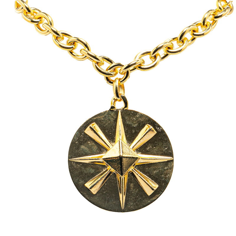 Chanel Vintage Coco Mark Necklace Gold