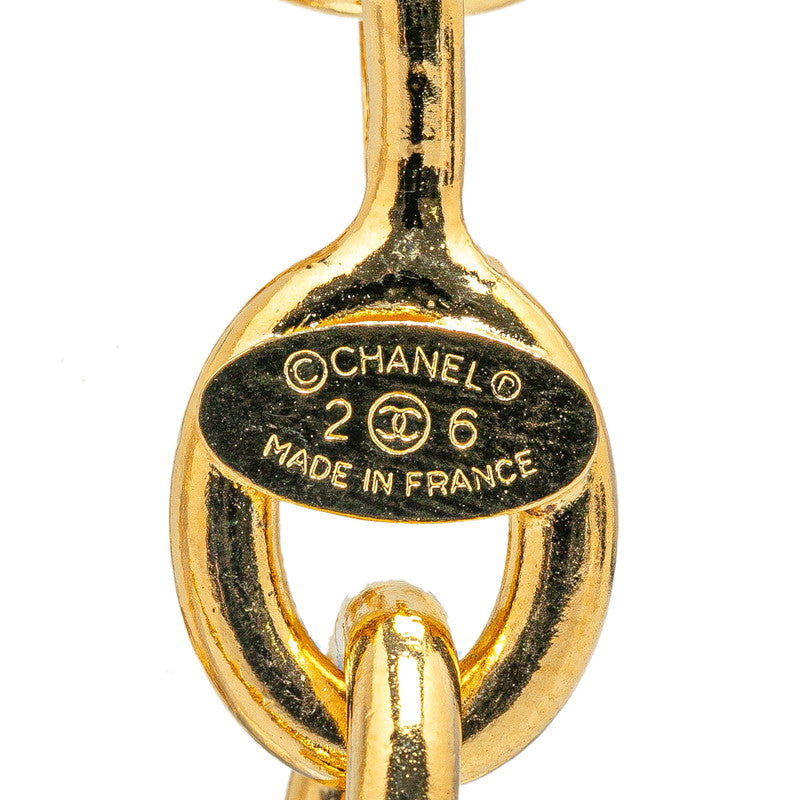 Chanel Vintage Coco Mark Necklace Gold