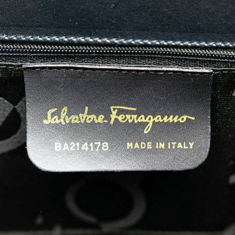 Salvatore Ferragamo Vara Ribbon Leather Handbag