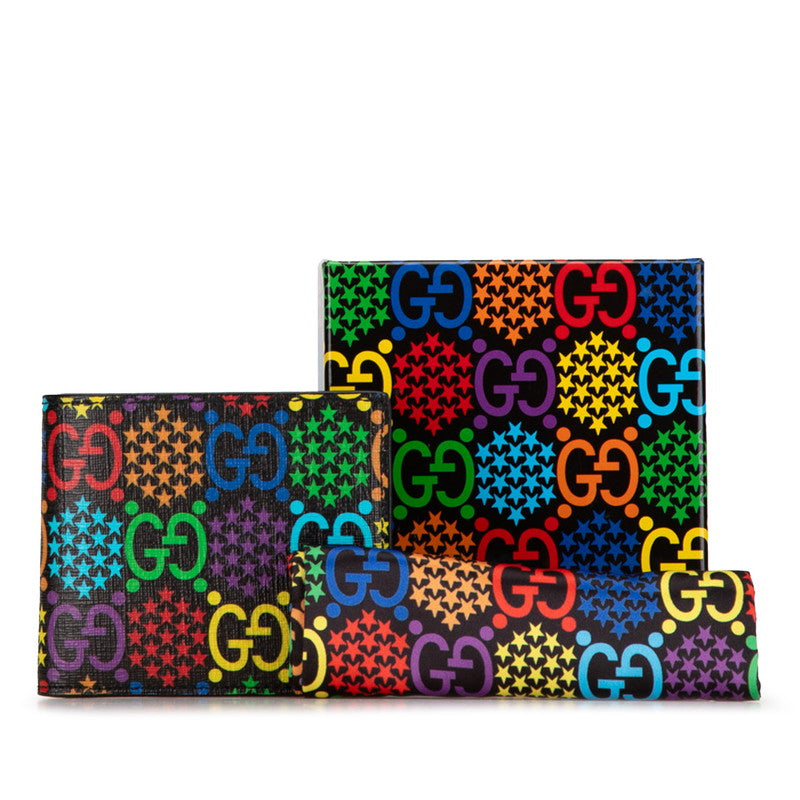 Gucci PVC GG Psychedelic Bifold Wallet 601089 in Great Condition